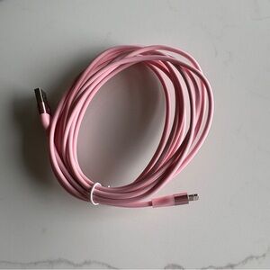 NWOT Pink Lightning to USB Cable (10 ft)